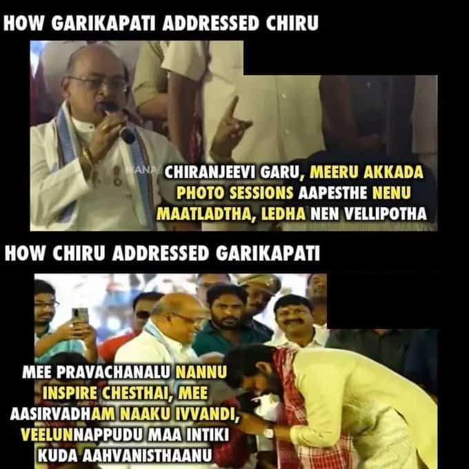 Mega Fans Showing The Troll Avadanam To Garikapati Mega Fans Showing The Troll Avadanam To Garikapati