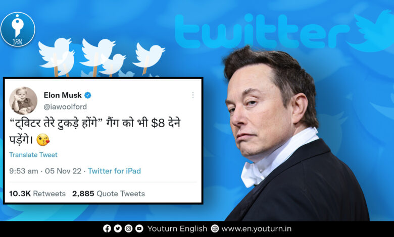 Does Elon Musk tweeted in Hindi?