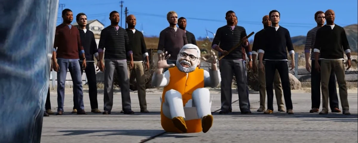 Old Animated Videos of Farmers chasing PM Modi goes Viral Old Animated Videos of Farmers chasing PM Modi goes Viral