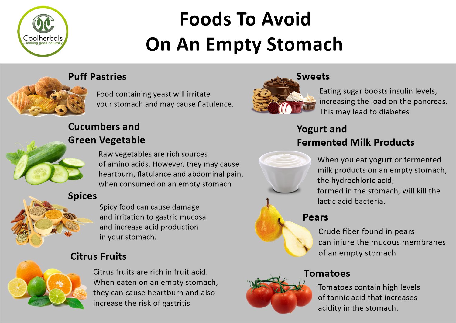 Foods to avoid on an empty stomach??