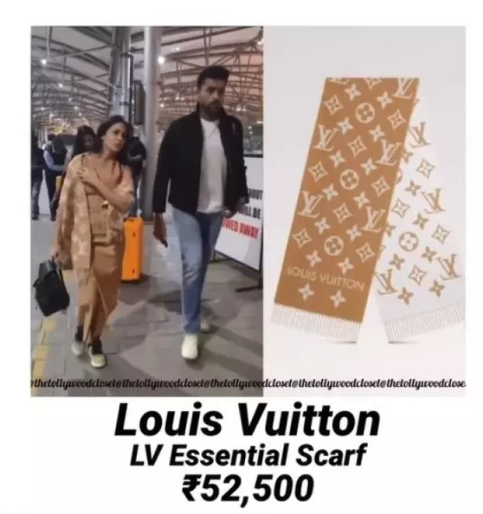 Lavanya Tripathi was seen wearing a Louis Vuitton scarf worth 52k??