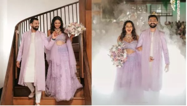 Amala Paul ties the knot in lavender-themed ceremony: Marries boyfriend  Jagat Desai in Kochi | Regional Cinema News - News9live