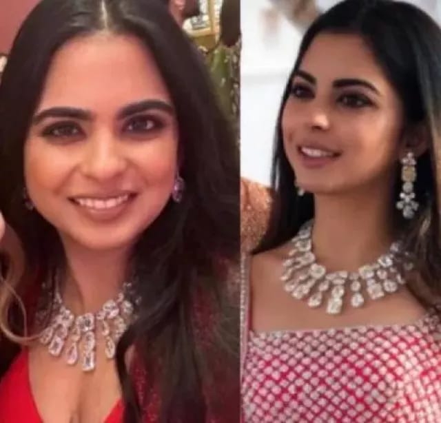 Isha ambani diamond necklace deals