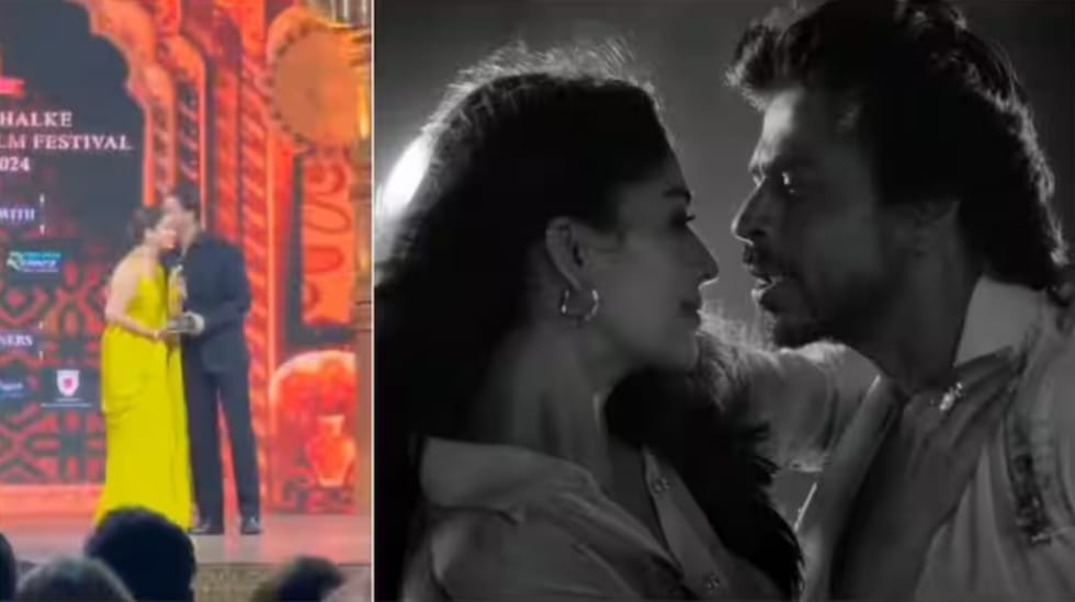 Shah Rukh Khan Dances On Jawan Song, kisses Nayanthara As H