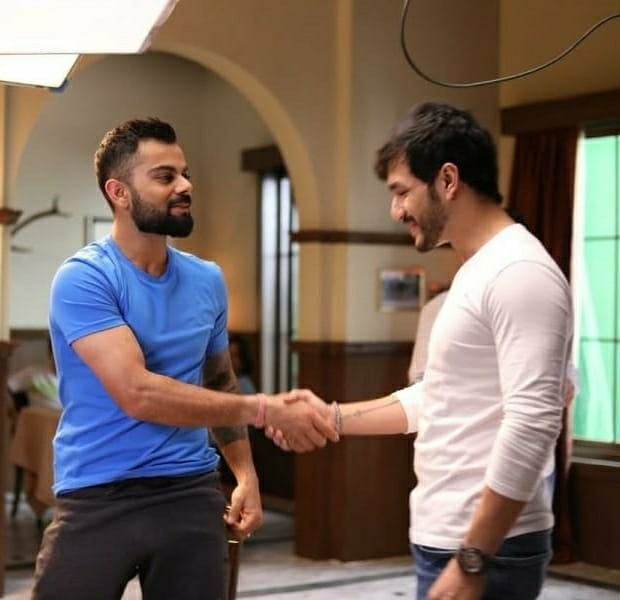 Akhil Akkineni Photos With Virat Kohli