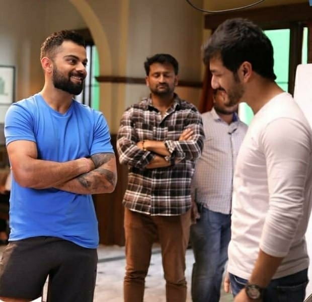 Akhil Akkineni Photos With Virat Kohli
