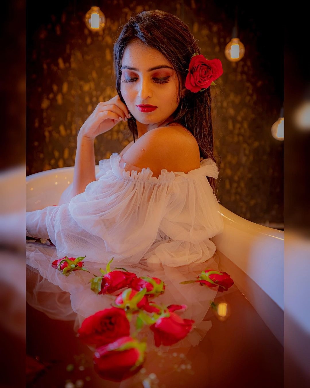 Ananya Nagalla New Clicks In Bath Tab