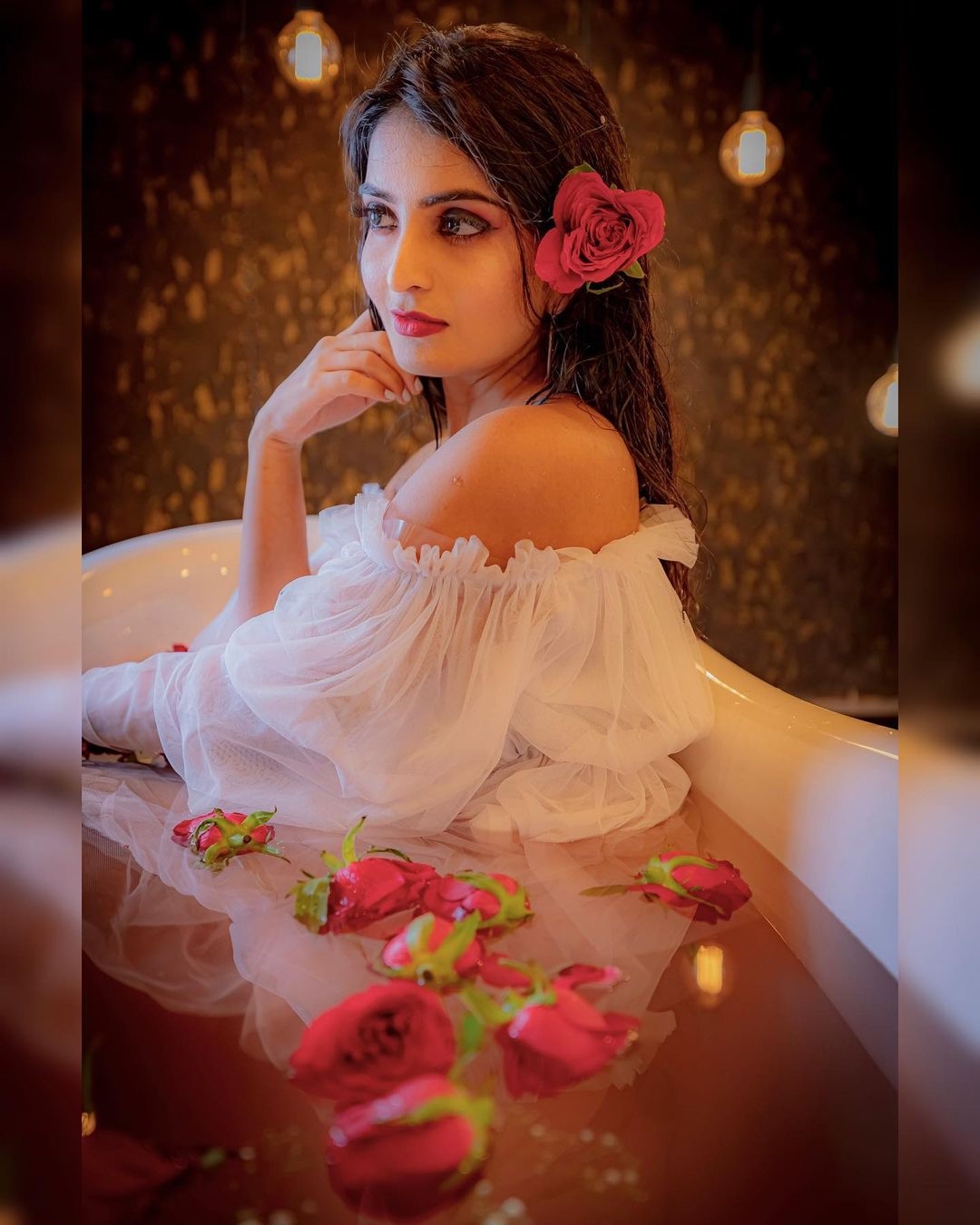 Ananya Nagalla New Clicks In Bath Tab