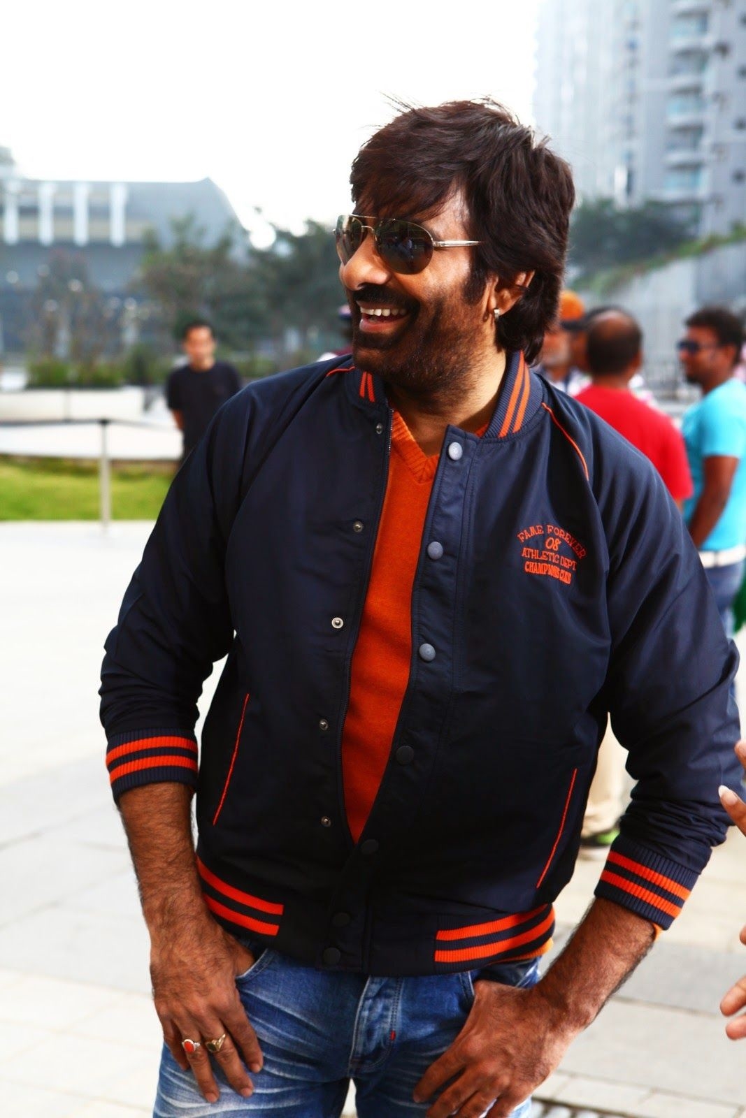 Mass Maha Raja RaviTeja Candid Images From Movie Sets