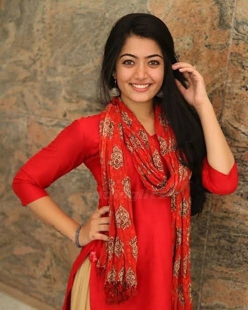 Rashmika Mandanna Photos In Red Dress