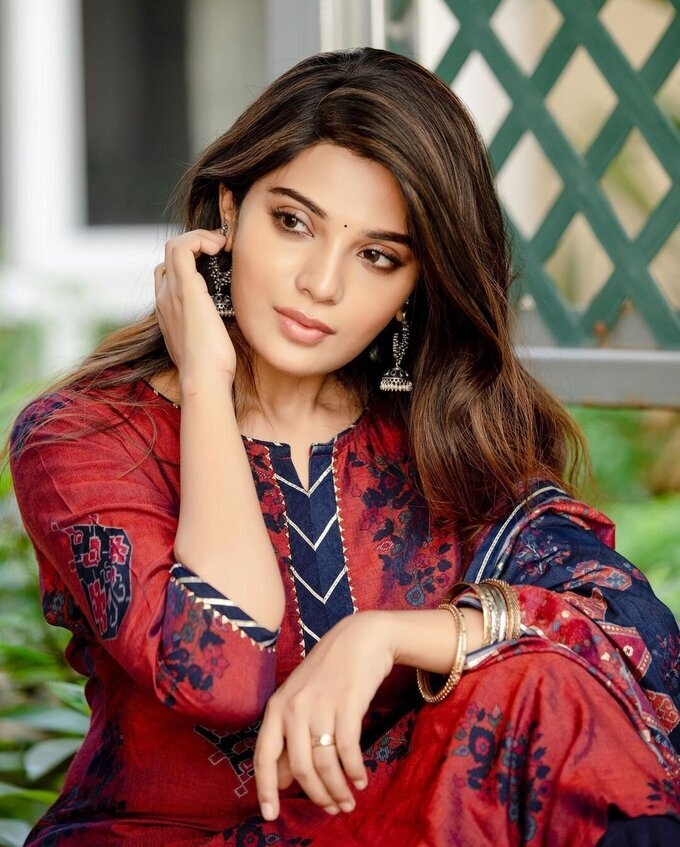 Actress Aathmika Latest Image Collection