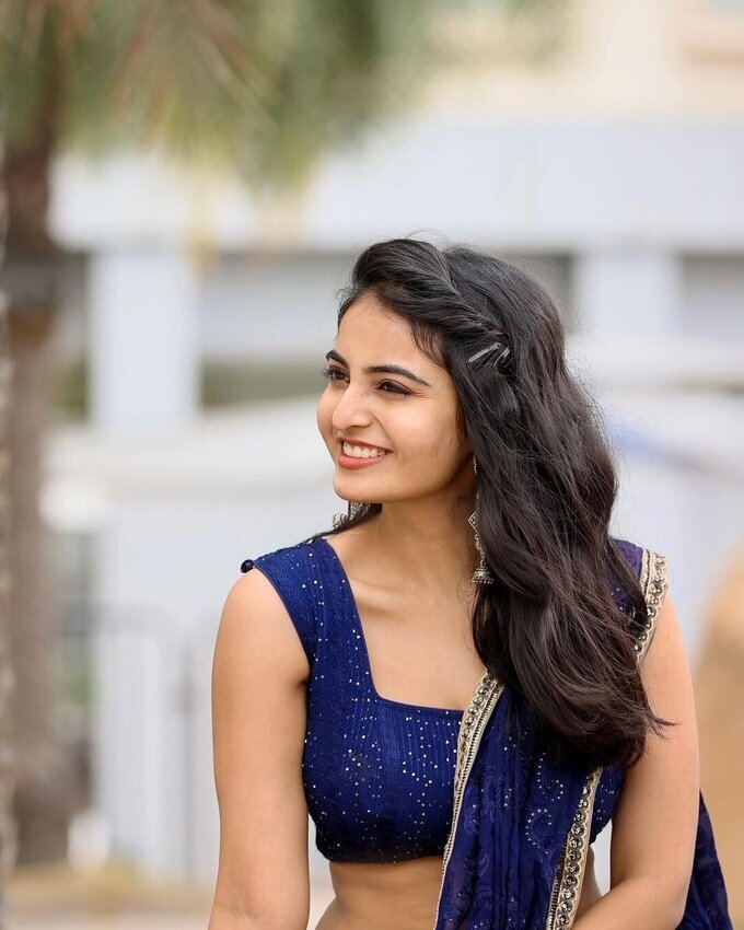 Actress Ananya Nagalla Images In Blue Attire