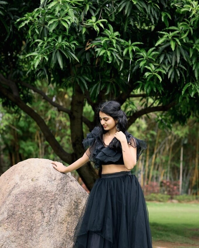 Actress Ananya Nagalla Latest Images in Blue Attire