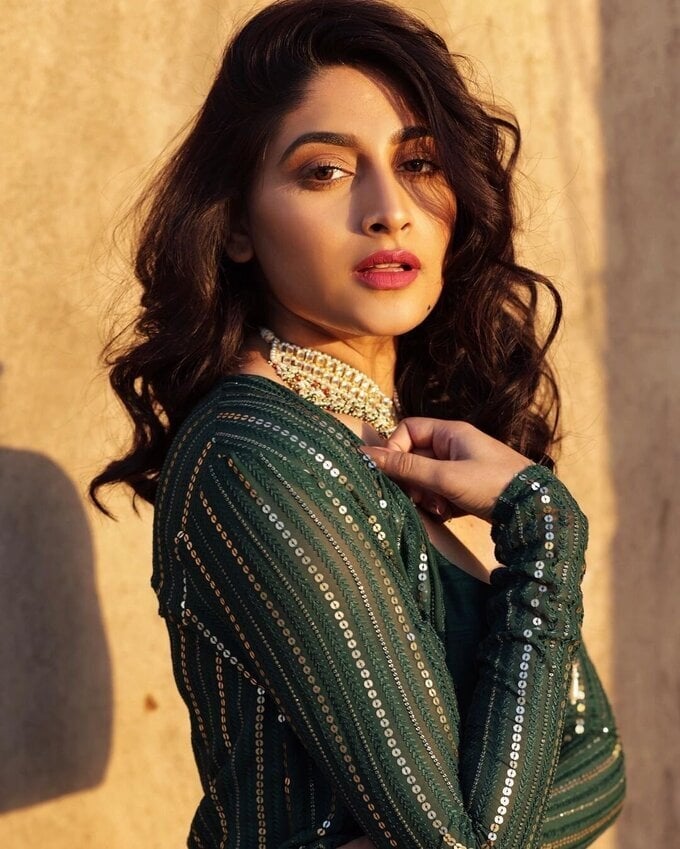 Actress And Model Nishvika Naidu Latest Images In Green Attire