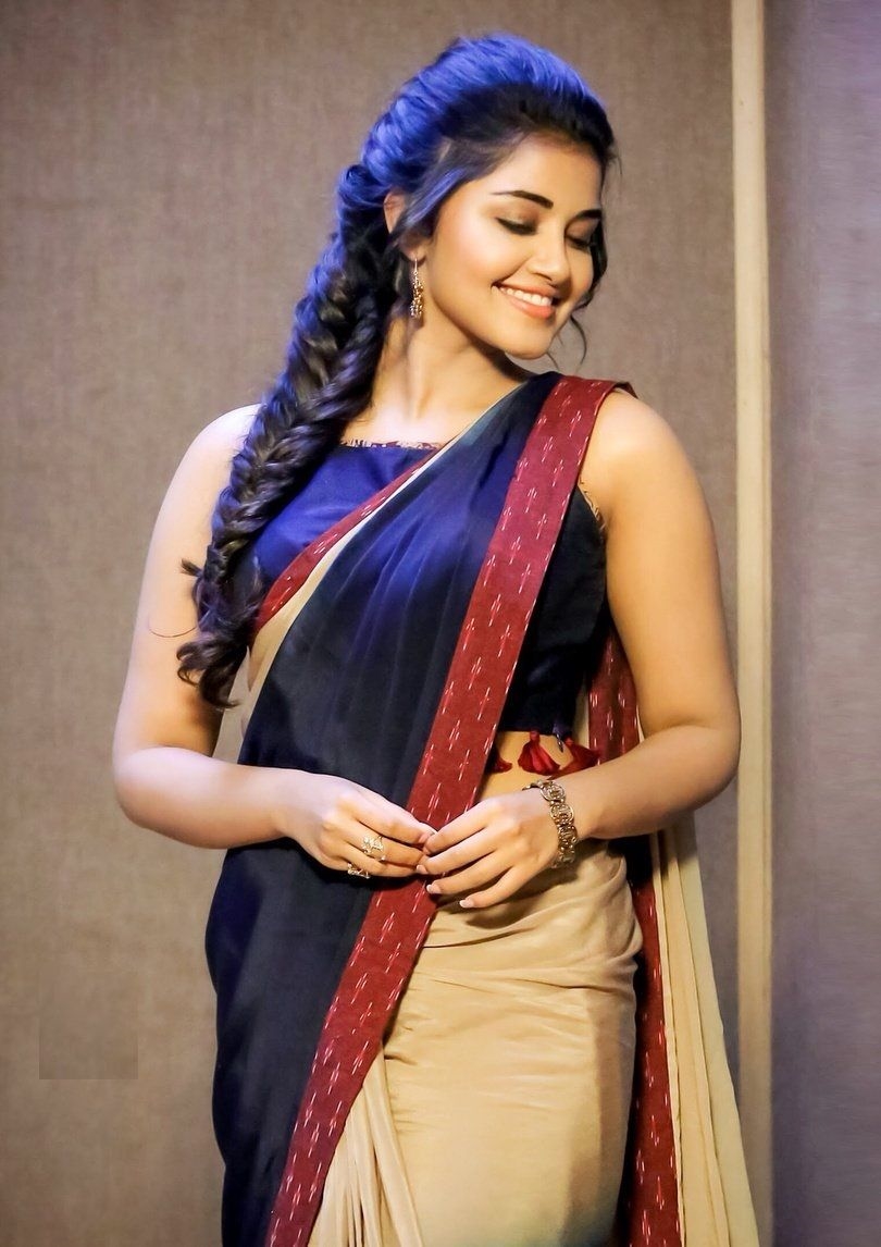 Actress Anupama Parameswaran Looking Gorgeous In Saree