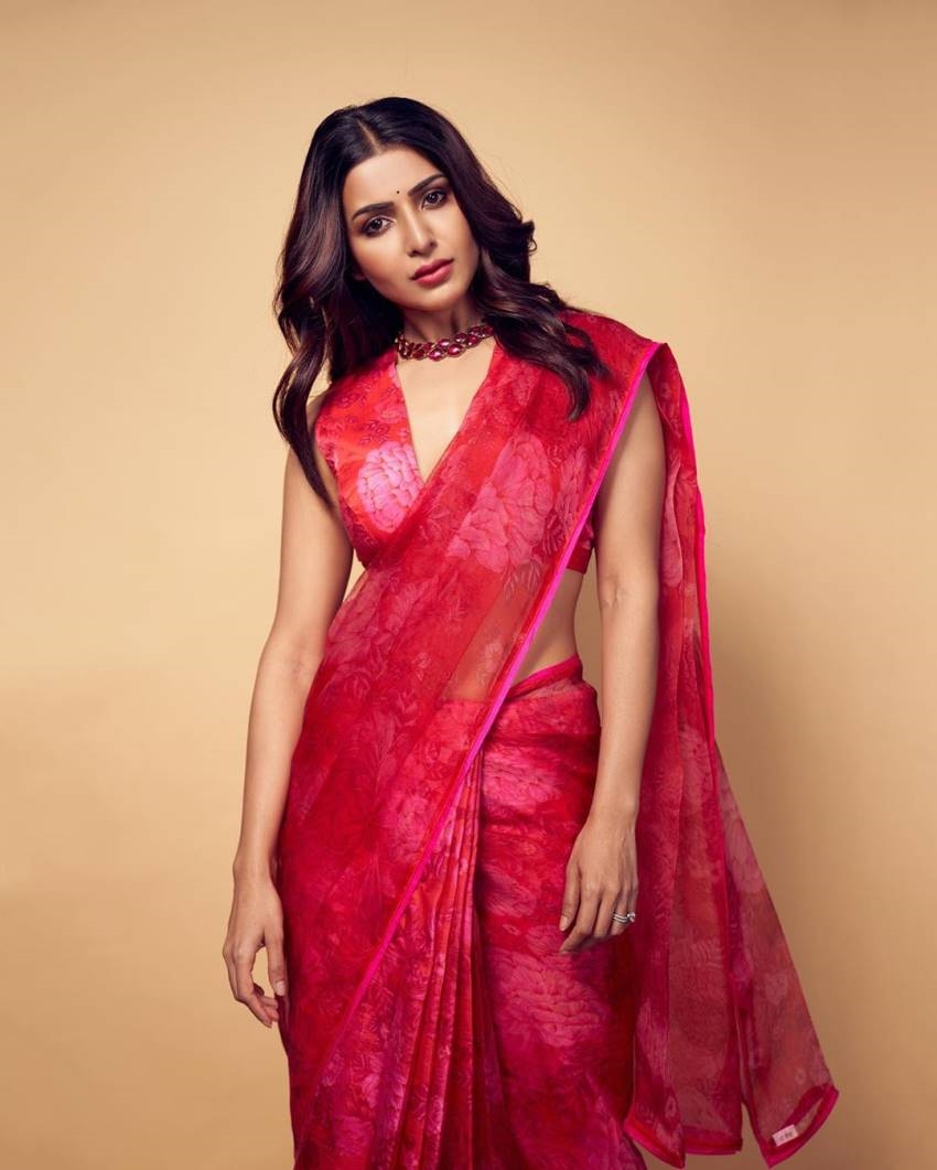 Actress Samantha Akkineni Images In Saree