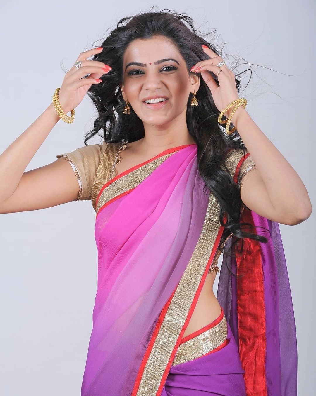 Actress Samantha Hot In Saree and Gym Fits