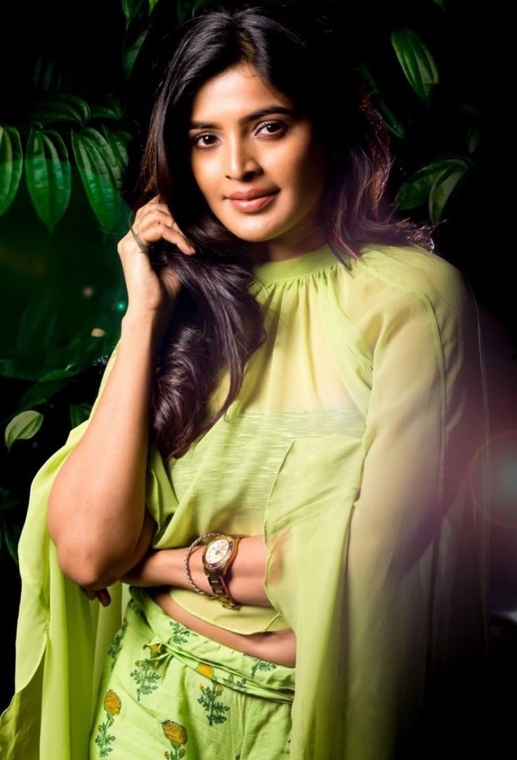 Actress Sanchita Shetty Looking Hot In Green Attire