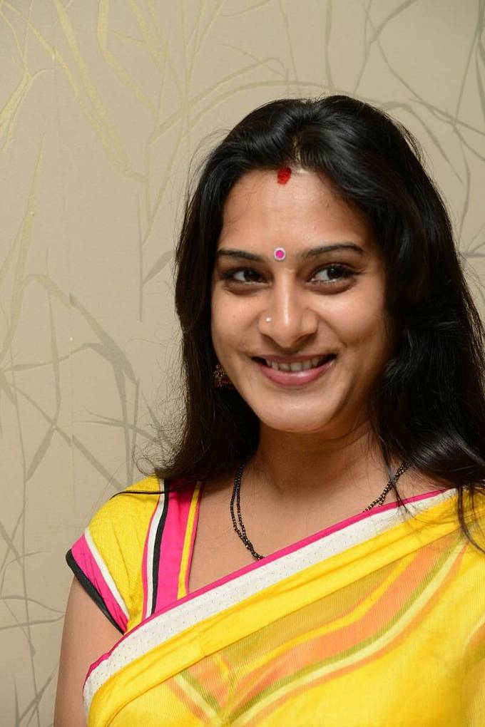 Actress Surekha Vani Images In Yellow Saree