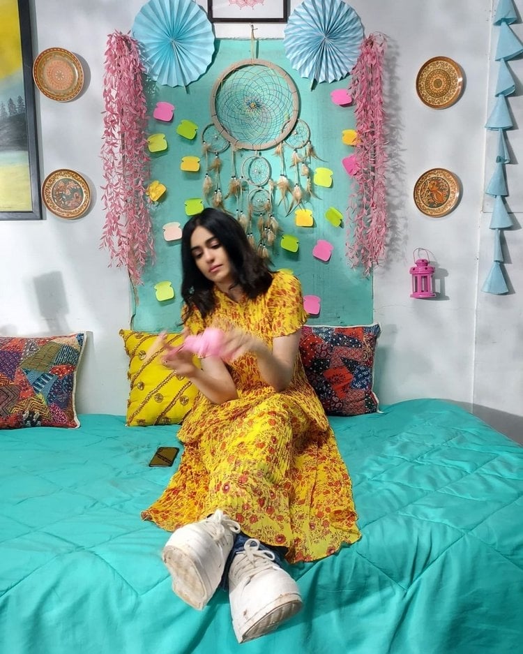 Adah Sharma New Images In Yellow Dress