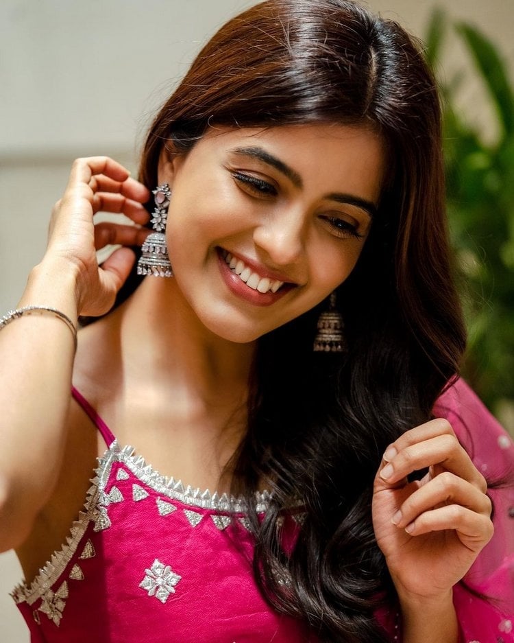 Amritha Aiyer Clicks In Shoot In Pink Dress