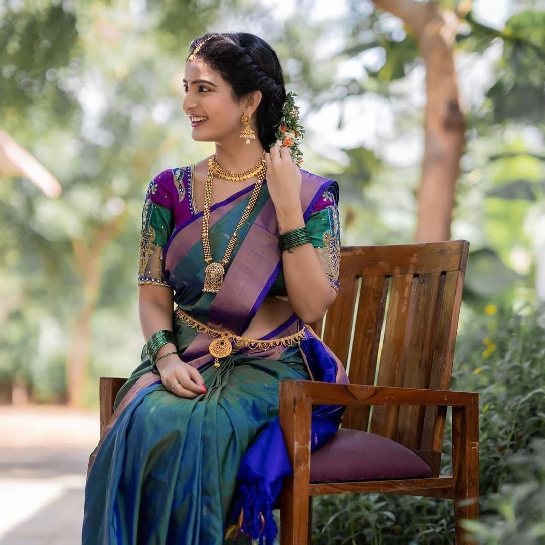 Ananya Nagalla Images In Traditional Saree