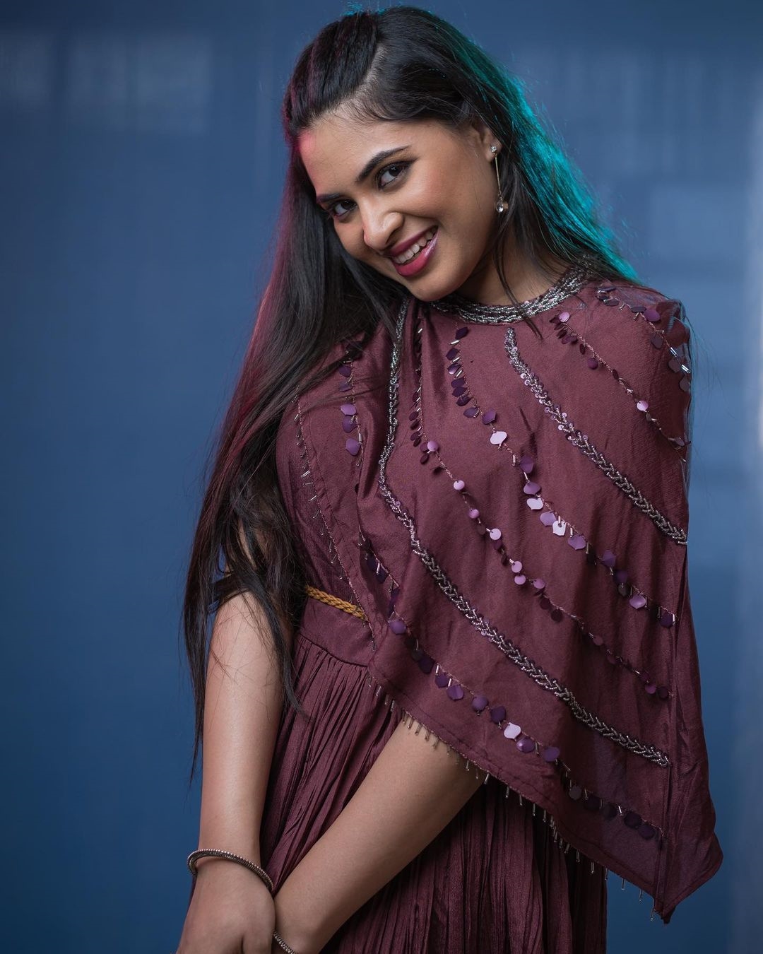 Anchor Meghana New Images