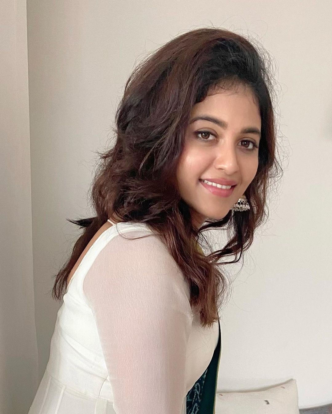 Anjali latest Photos In White Dress