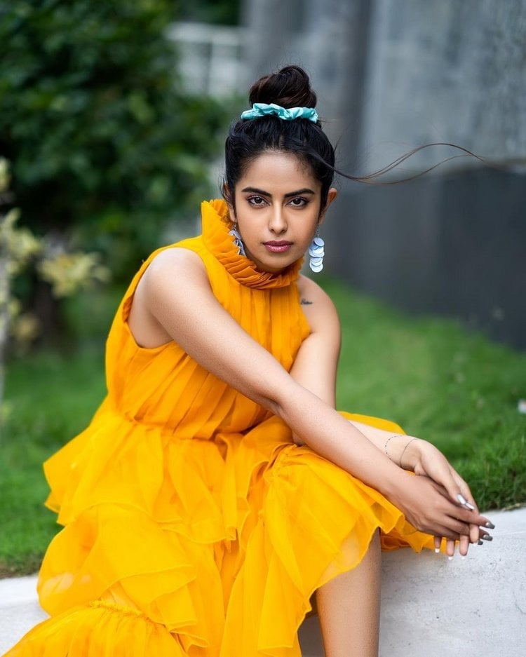 Avika Gor latest Photos In Yellow Dress