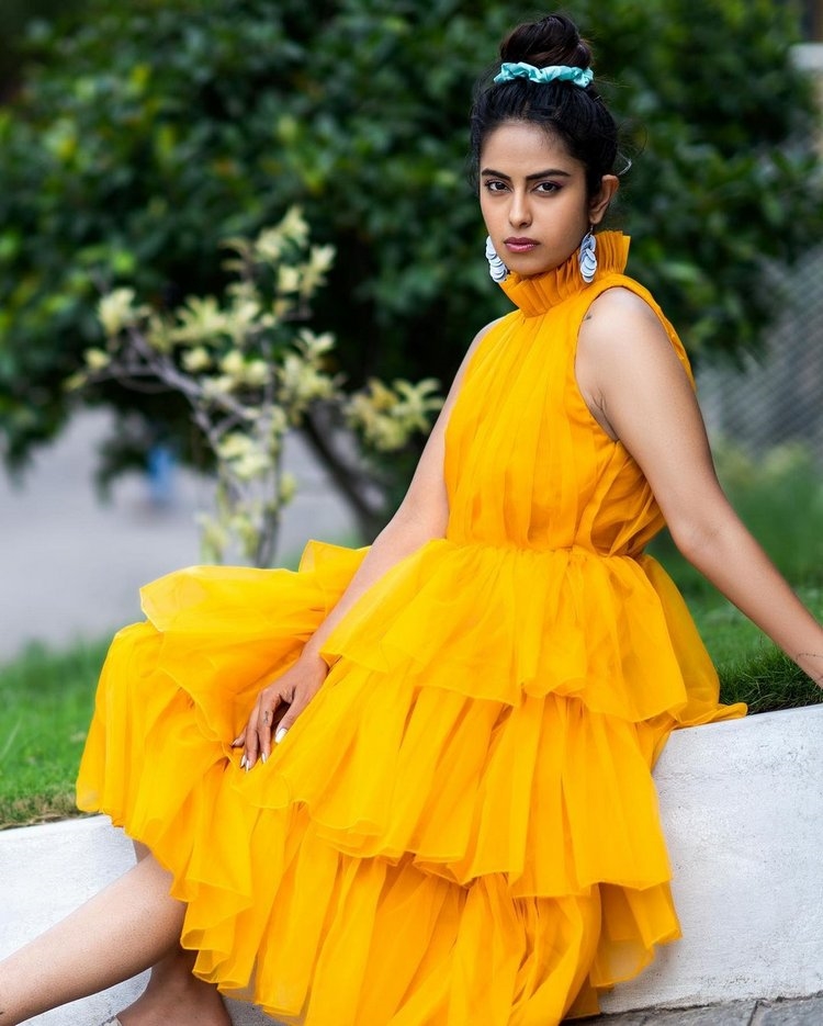 Avika Gor latest Photos In Yellow Dress