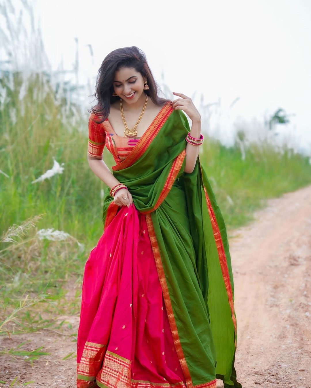 Deepika Pilli New Images In Half Saree