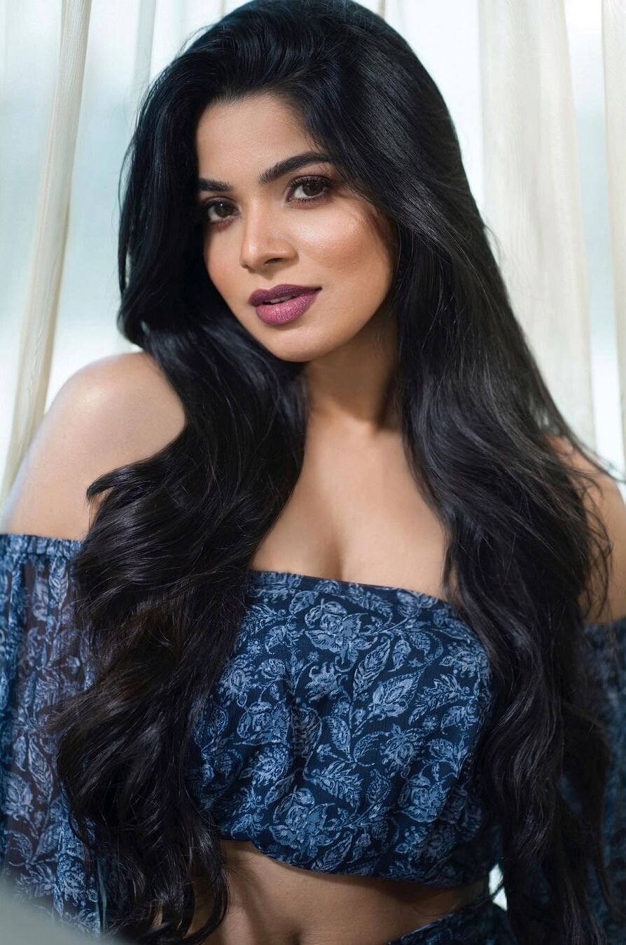 Divyabharathi New Photos In Blue Dress