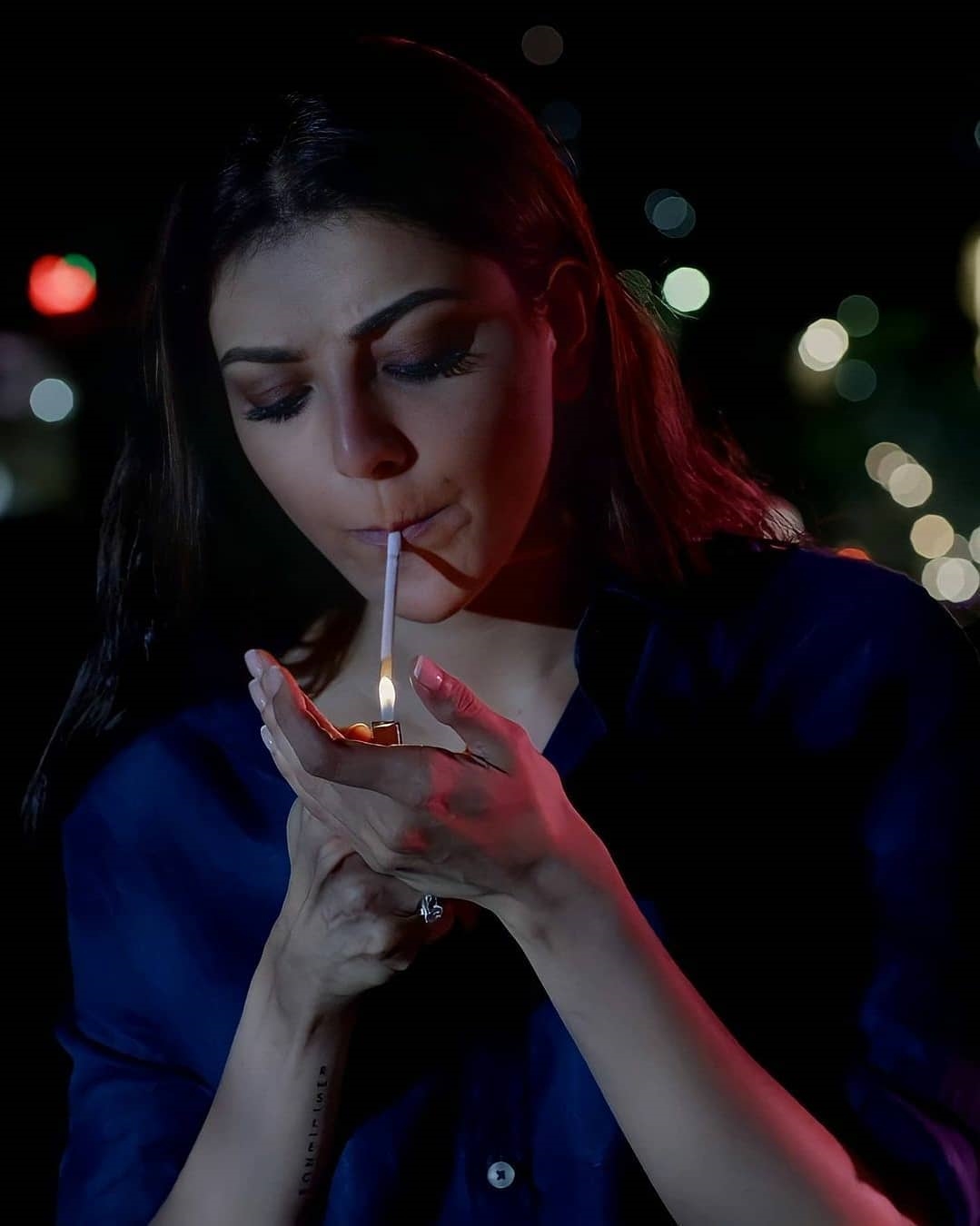 Kajal Aggarwal New Clicks In Smoking