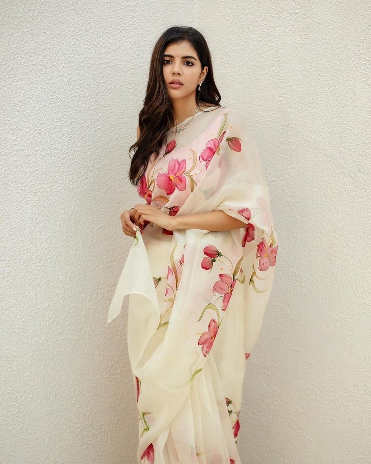 Kalyani Priyadarshan Images In Pink Saree