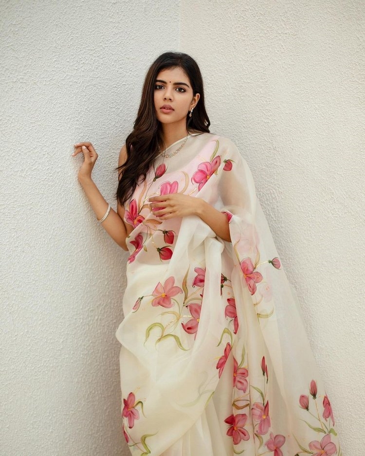 Kalyani Priyadarshan Images In Pink Saree
