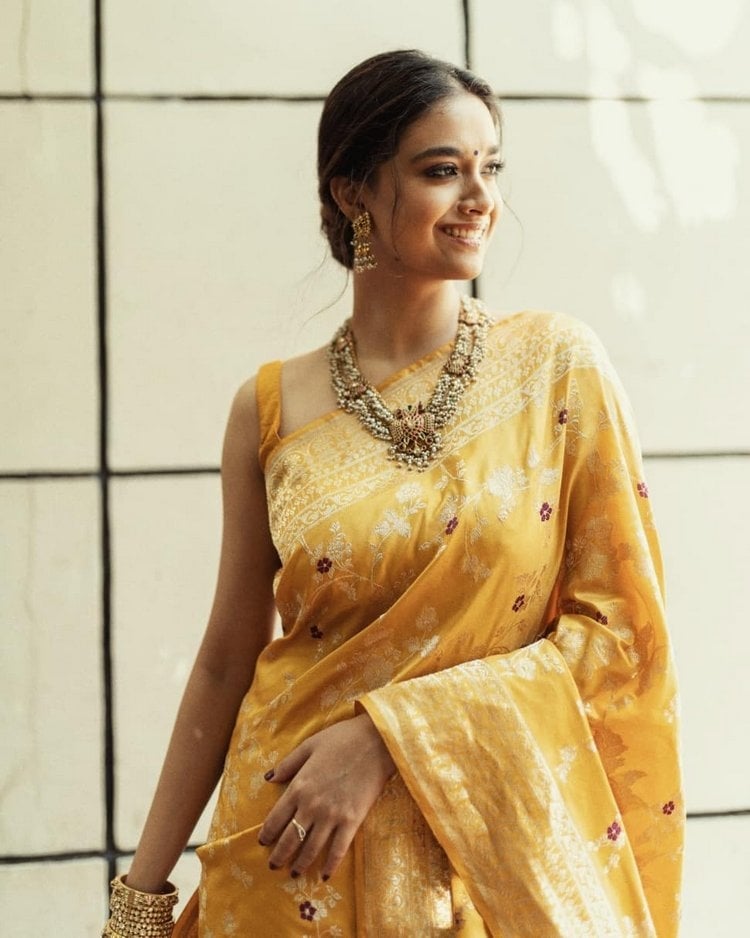 Keerthy Suresh Images In Saree