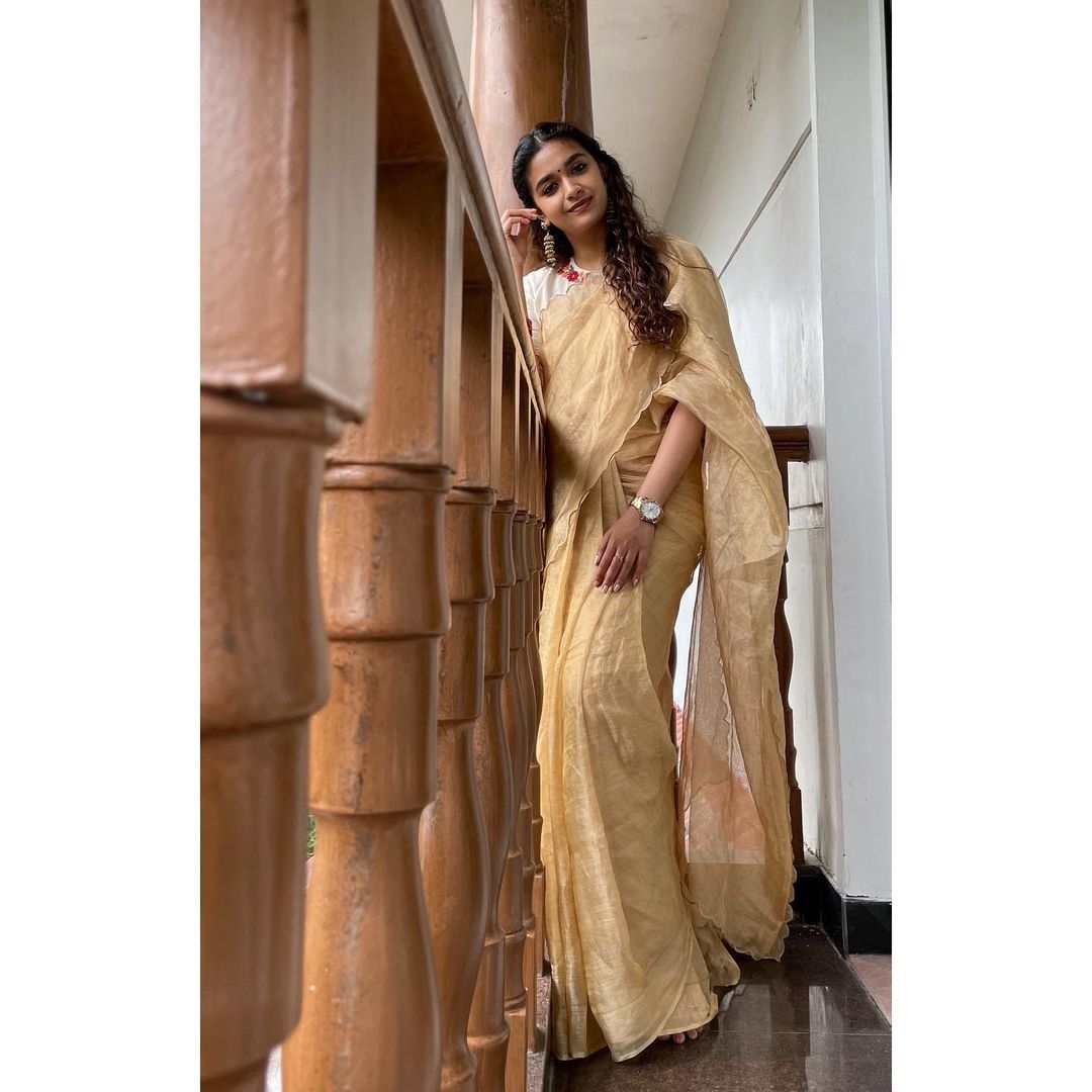 Keerthy Suresh latest Photos In Saree