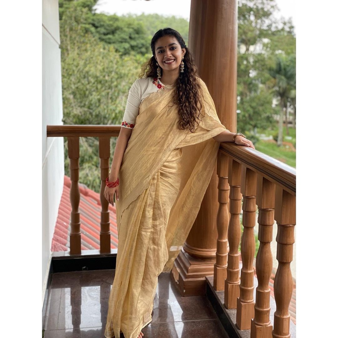 Keerthy Suresh latest Photos In Saree