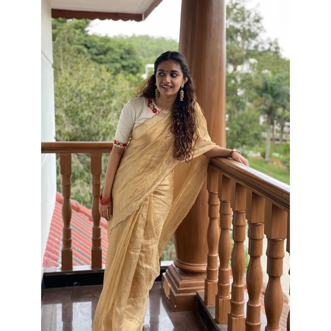 Keerthy Suresh latest Photos In Saree