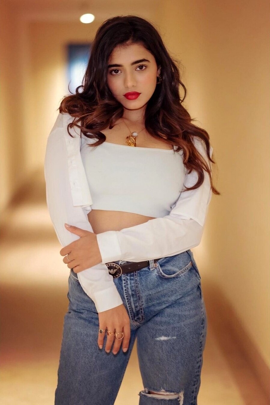 Ketika Sharma Image In White Shirt