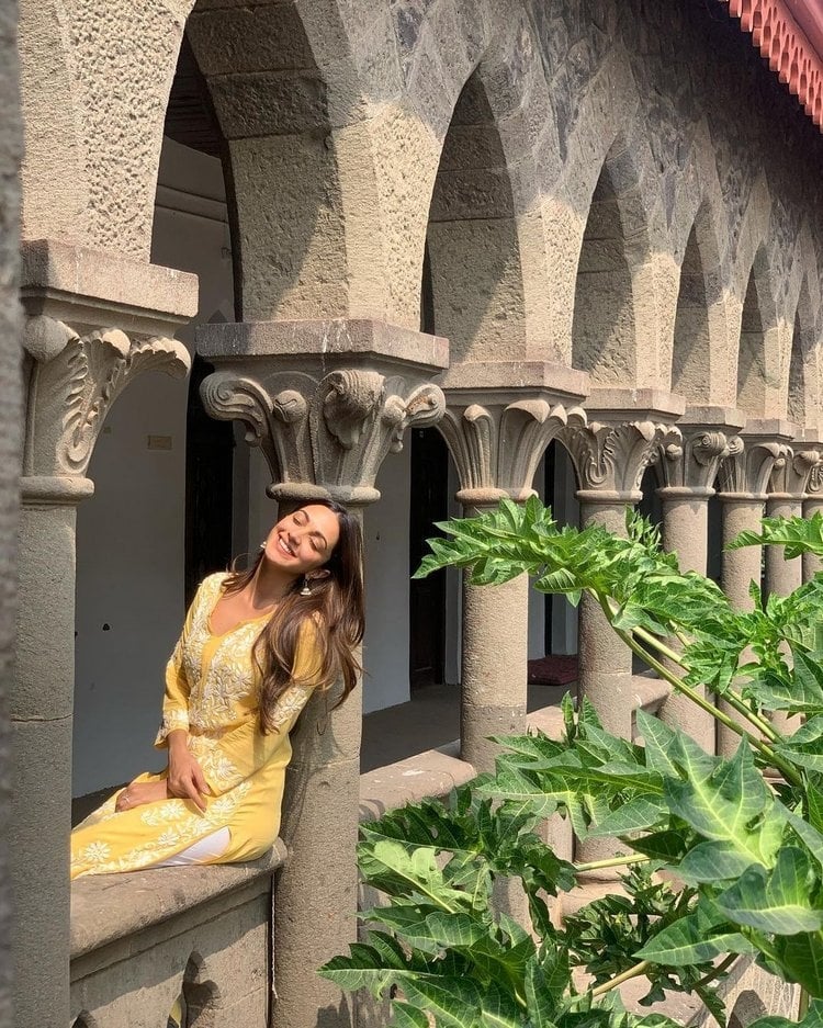 Kiara Advani NewYellow Dress Photos
