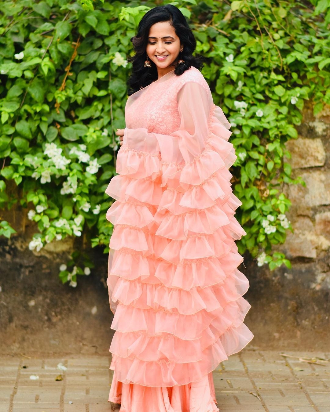 Lasya Manjunath Photos In Pink Dress