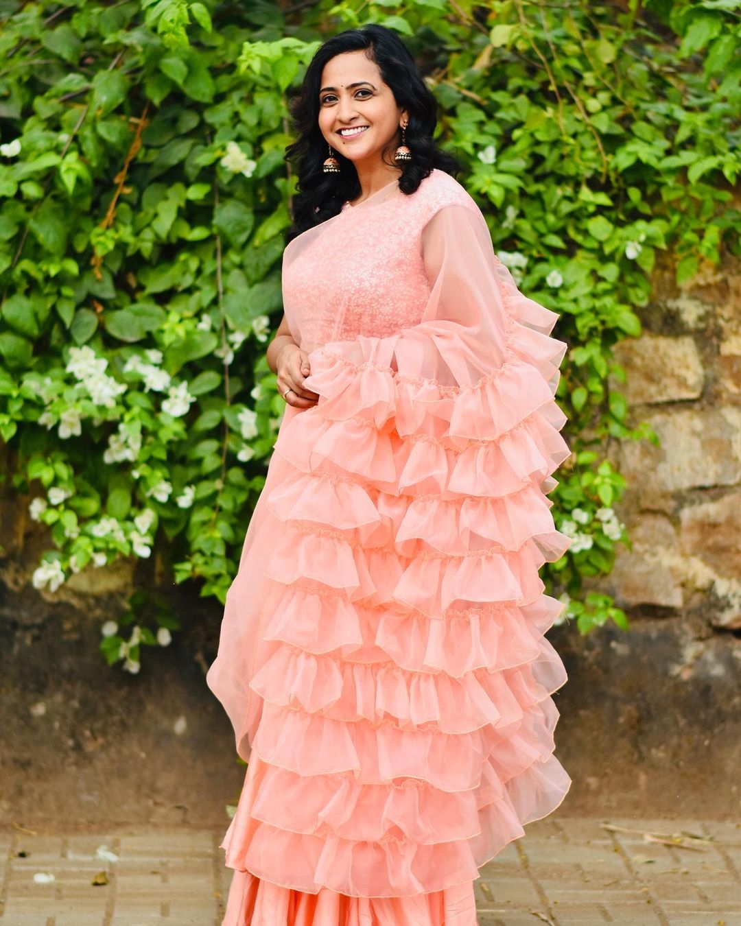 Lasya Manjunath Photos In Pink Dress