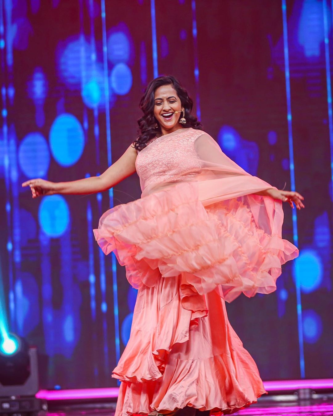 Lasya Manjunath Photos In Pink Dress