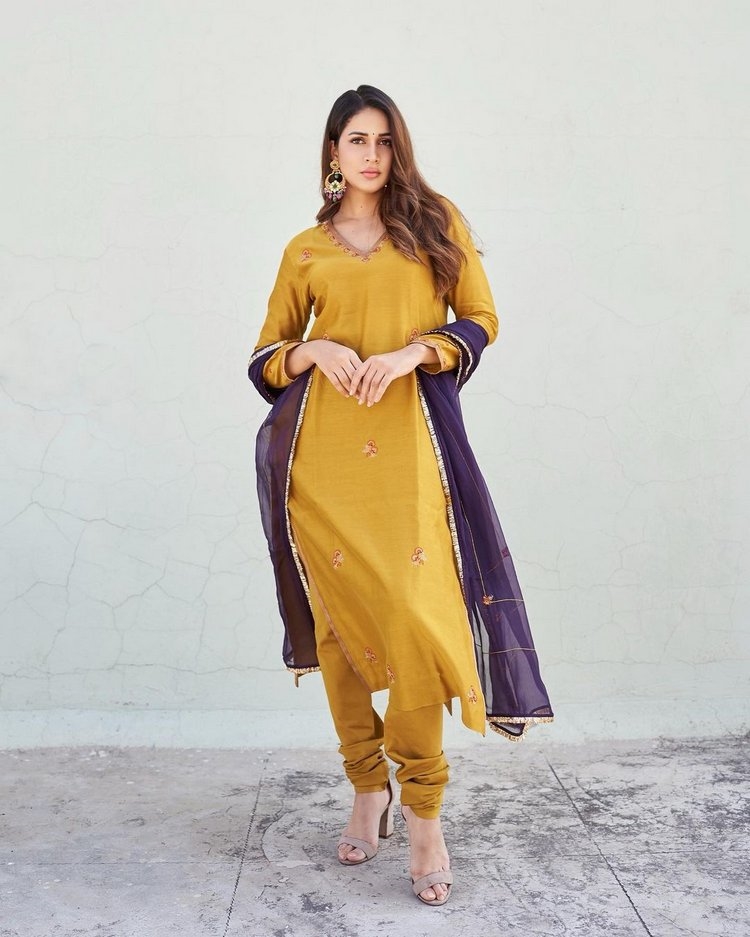 Lavanya Tripathi Photos In Yellow Dress