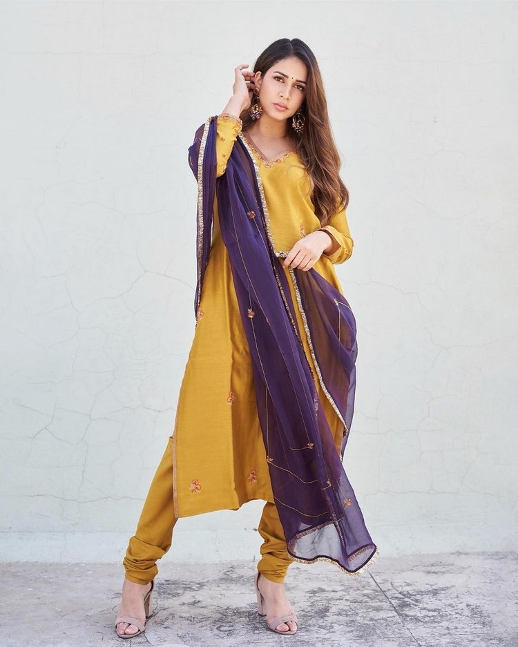 Lavanya Tripathi Photos In Yellow Dress