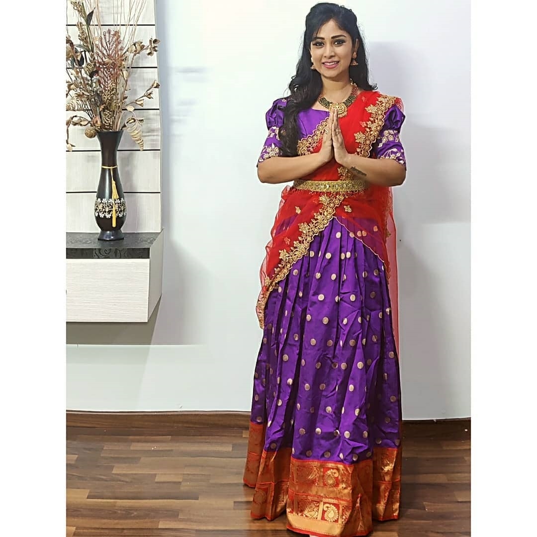 Manjula Paritala New Images In Traditional Look