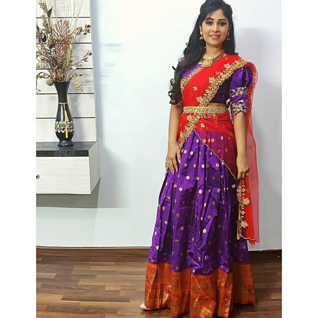 Manjula Paritala New Images In Traditional Look