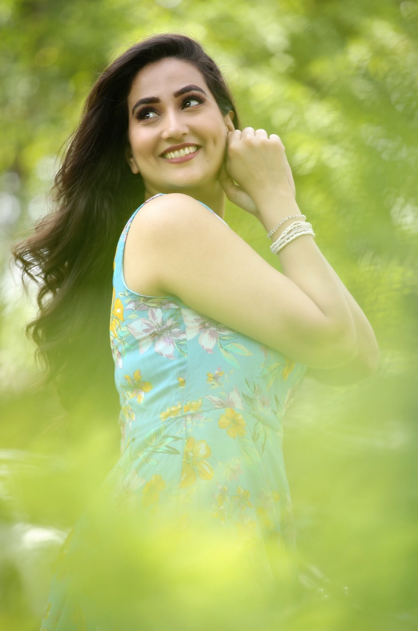 Manjusha Anchor New Images In Frock
