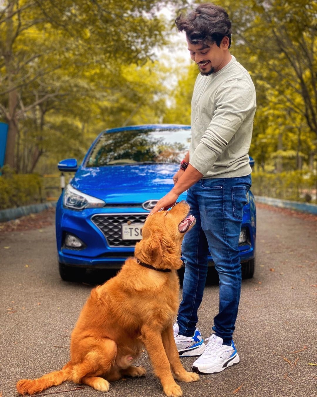 Mehaboob Shaikh Photos With Dogs